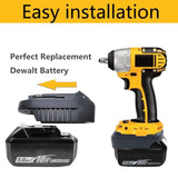 Mt20Dl Battery Adapter, Compatible With Makita 18V Lithium Battery, Convert To Dewalt 18V-20V Lithium Batteries, Work Compatible With Dewalt 18V-20V Cordless Power Tools
