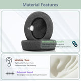 Hs60 Breathable Replacement Earpads For Corsair Hs60, Hs50, Hs70 Pro Gaming Headphones β Breathable Fabric And High Density Foam Cushions