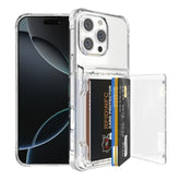 For Iphone 16 Pro Max Clear Wallet Case With Rfid Blocking Card, Up To 5 Cards, Hybrid Protective Case With Card Holder, Tpu + Pc, Anti-Yellowing, 6.9" 2024
