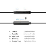 USB C Headphones Wired Type C Earbuds Headset - with Mic and Volume Control Compatible with iPhone 15 iPad Pro 11" 12.9" 2018/2020/MacBook/MacBook