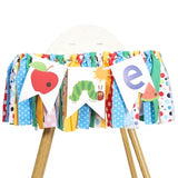 Caterpillar High Chair Banner Very Hungry Caterpillar 1st Birthday Party Decor