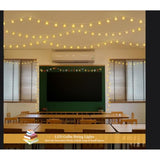 43Ft 100 LED Globe String Lights Warm White Connectable Fairy Lights with Remote