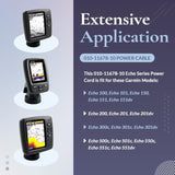 010-11678-10 Power Cable, 4-Pin Power Cord Fit For Garmin Echo Fish Finder 100, 101, 150, 151, 151Dv, 200, 201, 201Dv, 300C, 301C, 301Dv, 500C, 501C, 550C, 551C, 551Dv (6 Ft. /1.8M)