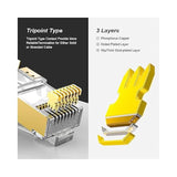 50 Pcs Cat7 Cat7A Rj45 Connectors, Cat7 Cat7A Rj45 Plugs, Sheilded Rj45 8P8C C