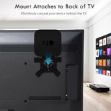 Wall/Under Desk/Back of TV Mount Compatible with All TV Generations (Including All 4K ) (Black)