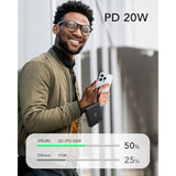 20000Mah Portable Charger With Built-In Cables, Travel Essentials, 22.5W Fast Charging Power Bank For Iphone, Phone Battery Pack For Iphone 16 15 14 13 12 11 X Samsung Galaxy Series(1 Pack)