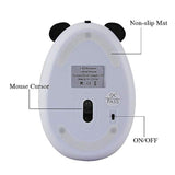 Panda Wireless Mouse, Cute Animal Mini Usb 2.4G Rechargeable Optical Mice Cartoon Computer Mouse With A Usb Receiver For Computer Laptop Pc Office Kids Children Girls Gift (Wireless-White)