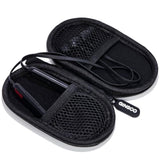 Mini-Portable Case For Beats Flex Wireless Earbuds With Built-In Microphone Earphones, For Apple Earpods Headphones Wired Ear Buds/Samsung Galaxy Wired Earbuds Hard Case For Earphones(Black)