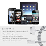 30 Pin Cable For Iphone 4S/4/3G/3Gs, Usb Charging And Charger Cable Sync Connector Data Cable For Iphone 4/ 4S, Old Ipad 3/2/1 Generations,Ipod Classic Touch Nano (3.3 Feet) (Gray)