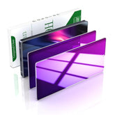 [2 Pack Purple Privacy Screen Protector For Samsung Galaxy S25 Ultra, Purple Anti-Spy, Anti-Blue Light Tempered Glass, Easy Installation, Gradient Colorful, Case Friendly