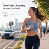 Bone Conduction Headphones, Open Ear Headphones Wireless Bluetooth 5.4 With Mic, 6-10H Long Life Waterproof Sport Headset(Blue)