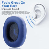 E55Bt Replacement Ear Pads Ear Cushions Compatible With Jbl E55Bt E55 (E55 Bt) Over-Ear Wireless Headphones Softer Protein Leather Noise Isolation Memory Foam Earmuffs Earpads Ear Cups Cover (Blue)