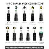 Usb To Dc 5V Power Cable, Dc 5.5X2.1Mm Plugs Charging Cord With 11 Interchange