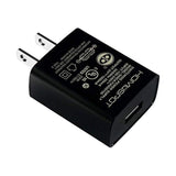 UL Certified USB Wall Charger Power Supply 5v1A (1000mA) Universal Portable Travel Power Adapter Plug Block High Speed for iPhone iPad iPad Samsung HTC LG iPod Nokia Travel Office Home Use