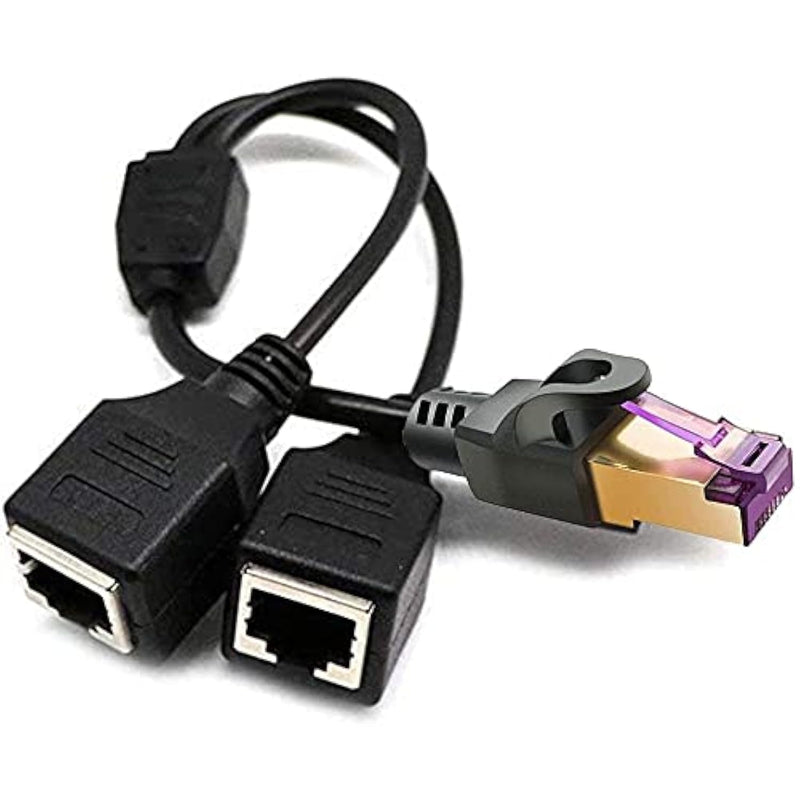 Rj45 Network 1 To 2 Port Ethernet Adapter Splitter, Rj45 1 Male To 2 Female La