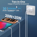 Iphone 16 15 Charger Fast Charging, 20W Dual Port Usb C Charger Block With 10Ft Long Usb C Charging Cable Cord For Iphone 16 Pro Max/16 Pro/16/16 Plus, 15 Pro Max/15 Pro/15,Ipad Pro/Air, Android Phone