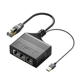 1 To 3 Port Rj45 Network Ethernet Adapter Splitter, Ethernet Splitter 1 Male T