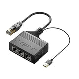 1 To 3 Port Rj45 Network Ethernet Adapter Splitter, Ethernet Splitter 1 Male T