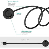 Compatible For Itech Fusion 2 Charger, 3.3Ft/100Cm Replacement Usb Charging Cable For Itech Fusion 2 Smartwatch Charger Cord Dock Adapter, Black