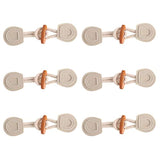 Cchude 6 Sets Sew-On Toggle Closure With Wooden Horn Button For Coat J
