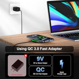 Android Wireless Charger Fast Charging Pad For Motorola Edge/Razr 2024,Moto G Stylus/Power 2024,Razr 50 Ultra,Wireless Samsung Phone Charger Station 15W For Galaxy S24/S23/S22/Z Flip 6 With Qc Adapter