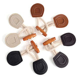 Cchude 6 Sets Sew-On Toggle Closure With Wooden Horn Button For Coat J