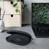 kwmobile Neoprene Case Compatible with Logitech M220 Silent / M235 / M185 - Case for Mouse Soft Pouch Carry Bag - Black