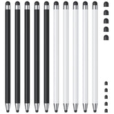 Stylus (10Pcs), Stylus Pen For Touchscreen, High Precision And Sensitivity Stylus Pen For Ipad/Iphone/Samsung/Android Smartphone And Tablets, Compatible With All Capacitive Touch Screen (Black/White)