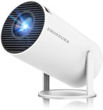 Mini Projector, Support 4K 1080P Portable Projector With Dual Band Wifi6 5G Wireless 5.2 Bluetooth Android 11, 160 Ansi Lumens, 180° Rotatable, Auto Keystone Correction,35"-130" Screen Video Projector