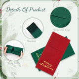 50Pcs Merry Christmas Linen Feel Napkin Gold Foil Disposable Airlaid Paper Napkin Red Green Prefolded Dinner Napkin With Built-In Flatware Pocket For Xmas Winter Party Supplies