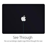 MacBook Air 13 inch Hard Shell Case Cover for 2008-2017 Models A1466 / A1369 with Microfibre Cleaning Cloth, Black