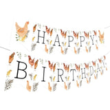 Barnyard Farm Animal Birthday Banner - Hen & Chick Themed Decor For Boys & Girls 1St-3Rd Birthdays