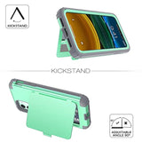 11 Wallet Case For Women, Men- Defender Credit Card Holder Cover With Hidden Mirror Three Layer Shockproof Heavy Duty Protection All-Round Armor Protective Case For 11 Mint