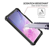 Galaxy S10E Case With Built-In Screen Protector Clear Rugged Full Body Protective Shockproof Hard Back Defender Dual Layer Heavy Duty Bumper Cover Case For Samsung Galaxy S10E - Black