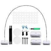 Adjustable 9x10Ft Balloon Arch Kit with Base – Party Backdrop Stand for Weddings & Events