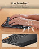 Bluetooth Ergonomic Keyboard, Ek04 Mini Compact Wireless Ergonomic Keyboard, Hard Palm Rest, Multi-Device, Split Design, Rechargeable, Compatible With Windows, Mac Os - Black