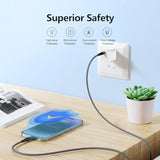 Usb C To Usb C Cable 4Ft, 2-Pack 60W Fast Charging Usb-C To Usb-C Woven Cord,Car Play Charging Braided Cable For Iphone 16/15 Series,Samsung Galaxy S24/S23/S22/Ipad Pro 2021/Ipad Air 4-Black