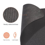 Square Mouse Pad, Cloth With Rubberized Base, Standard, Black, 12.4L X 10.6W Inches