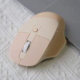 Ergonomic 2.4G & Bluetooth Dual Mode Wireless Mouse With Pu Cover, Soundless K