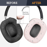 Protective Kit For Airpods Max, Headband Cover + Tpu Case Protector + Silicone Ear Pads Cover, Sweatproof Accessory, Easily Washable, Anti-Scratch (Pink)