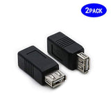 2 Pack Usb 2.0 Af/Bf Plug Type A Female To Type B Female Adapter Connector Converter Compatible With Laptop Computer Hard Drive Printer Camera
