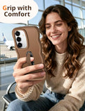 for Galaxy S24/S25 Case with Stand and Strap, Curly Wavy Phone Case for Women Girls, Translucent Matte Shockproof Protective Cover for Galaxy