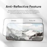Nanoarmour Onetime Pro For Iphone 16 Plus Screen Protector, Anti-Reflective,Polarspectra Anti-Rainbow, Tempered Glass, Ultra Clear, Infinity Edge