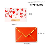 Valentine Cards Boxed With Envelopes - 36 Pk - Bulk Valentine'S Day Cards For Adults 4 X 6 Inches Blank Vintage Valentine Cards For Husband Wife Him Her