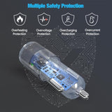 60W Fast Usb C Car Charger, Dual 30W Pd 3.0 Charging Ports Cigarette Lighter Adapter For Iphone 16/15 Pro Max/Plus, Ipad, Google Pixel 9, Samsung Galaxy S25/S24, Android Phone With 3.3Ft Type C Cable