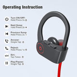 Bluetooth Headphones, Wireless Headphones 16H Playtime Wireless Earbuds With M