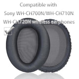 Replacement Ear Pads Compatible With Sony Wh-Ch700N/Wh-Ch710N/Wh-Ch720N Headphones, Replacement Made Of Soft Protein Leather And Memory Foam (Titanium Color)