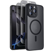 iPhone 16 Pro Case, MagSafe Compatible, Privacy Screen Protectors, 15FT Drop Protection