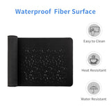 Gaming Mouse Pad For Desk Large Mousepad Gaming With Superior Micro-Weave Cloth, Extended Mousepad With Stitched Edges, Non-Slip Base, Water Resist Keyboard Pad For Office & Home, 31.5 X 12 In, Black