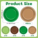 48Pcs Pixel Party Plates Pixel Mining Party Decoration Pixel Video Game Tableware Set Video Game Dessert Plates Pixel Themed Disposable Dinnerware Supplies For Gamer Birthday Baby Shower